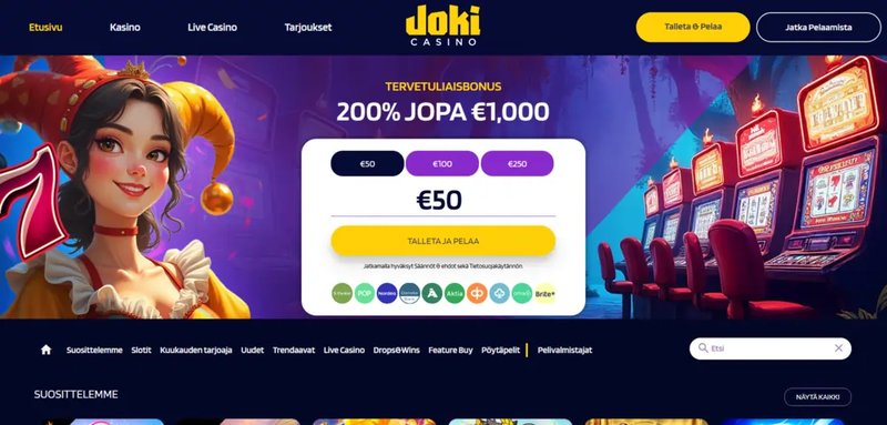 Joki Casino: Uusimmat Bonus ja Ilmaiskierrokset - Pelaajalle Näitä Jännittäviä